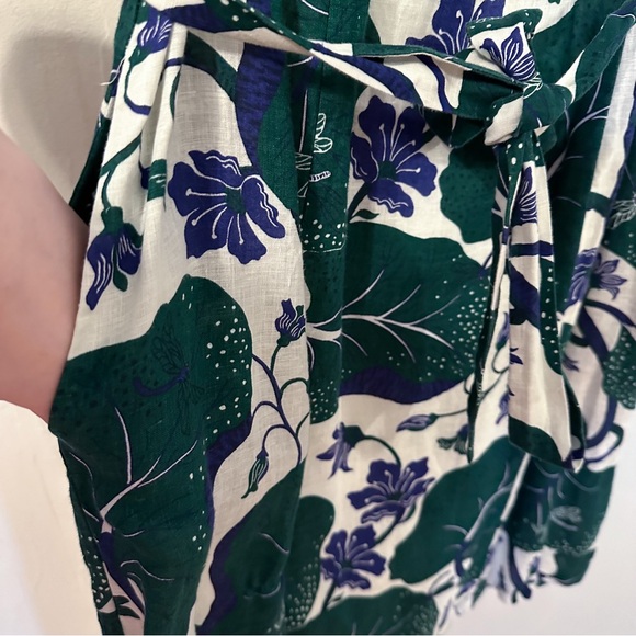 Lands End Ivy Print Lined Sheath Dress Size 12 EUC Art Nouveau Vintage Inspired - Picture 4 of 5